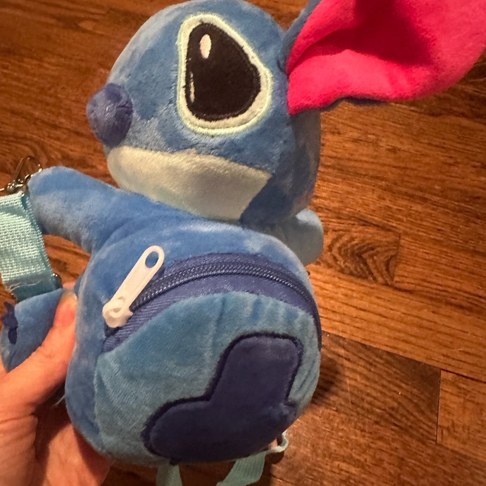 Disney Blue Stitch Plush Crossbody Bag new wo tag - Picture 8 of 9
